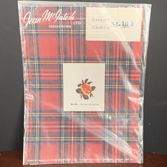 Vintage Jean McIntosh Cross Stitch Charts Pansy Rose Yellow Roses 103 104 215 - Picture 10 of 13